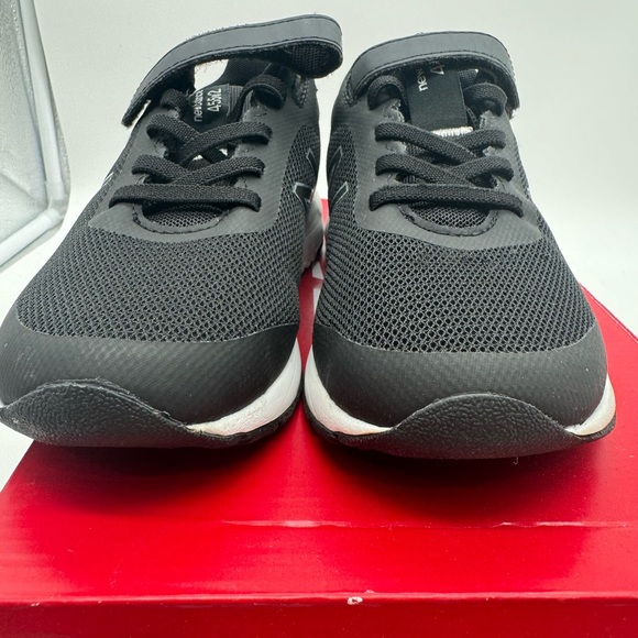 Kids New Balance 455 casual athletic shoes size 1 wide black - Picture 6 of 6